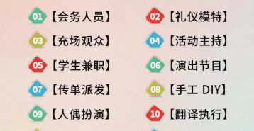 灵活用工，大学生兼职，展会临时工，小时工，周末兼职